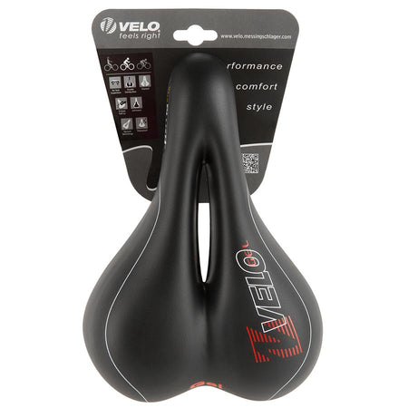 Velo, Plush Gel D2, Saddle, 267 x 168mm, 494g, Black