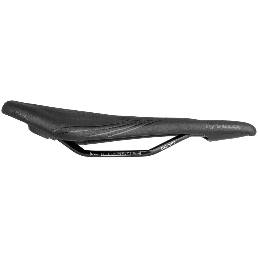 Velo, Airthru Gel Racing, Saddle, 273 x 141mm, 268g, Black