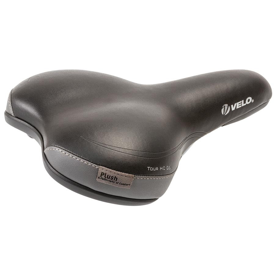 Velo Tour HC Gel Comfort Recreational Saddle, 260 x 168mm, 463g, Black