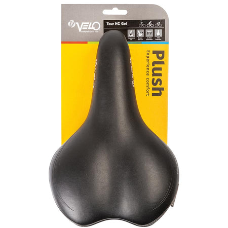 Velo, Tour HC Gel Comfort, Saddle, 260 x 168mm, 463g, Black