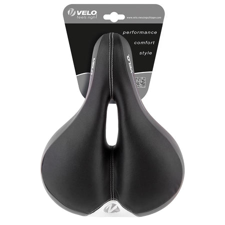 Velo Newport Gemini Recreational Saddle, 270 x 211mm, 858g, Black