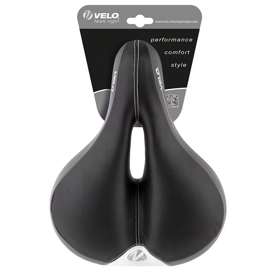 Velo Newport Gemini Recreational Saddle, 270 x 211mm, 858g, Black