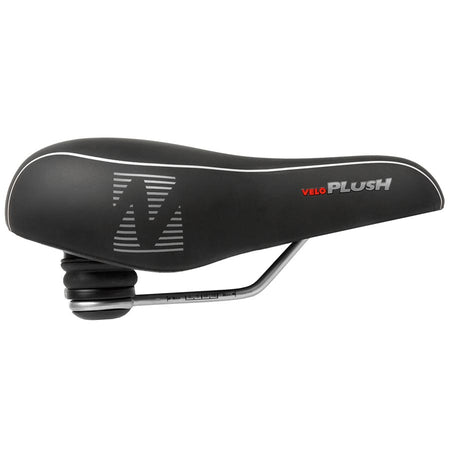 Velo Plush Elasto MF Recreational Saddle, 275 x 211mm, Black