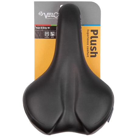 Velo Tour E-Grip Saddle, 287 x 190mm, 504g, Black