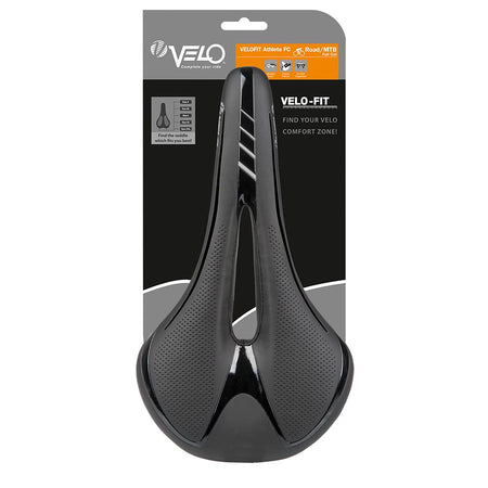 Velo, Fit Athlete FC, Saddle, 286 x 134mm, 248g, Black