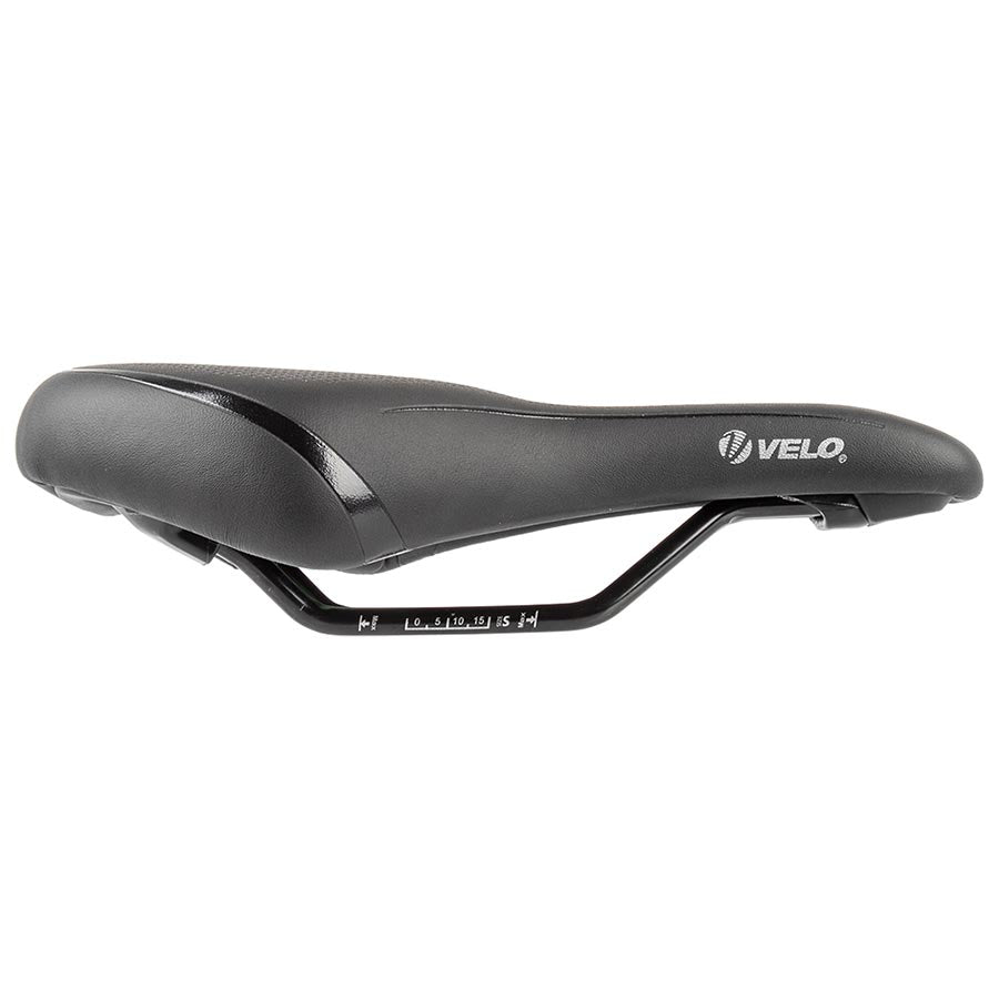 Velo Fit Traveller Recreational Saddle, 235 x 143mm, 282g, Black