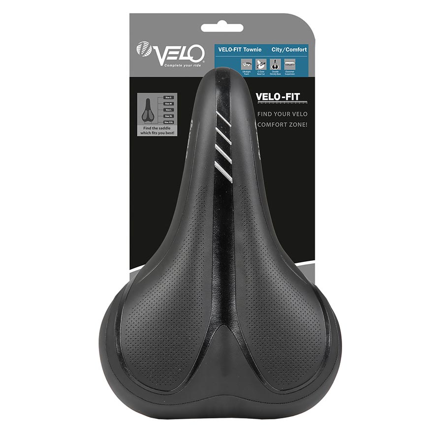 Velo, Fit B-Town, Saddle, 270 x 180mm, 566g, Black