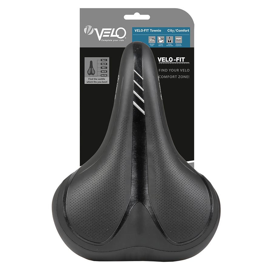 Velo, Fit B-Town, Saddle, 270 x 180mm, 566g, Black