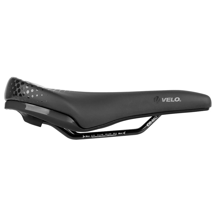 Velo, Fit E1 Shorty, Saddle, 255 x 149mm, Black