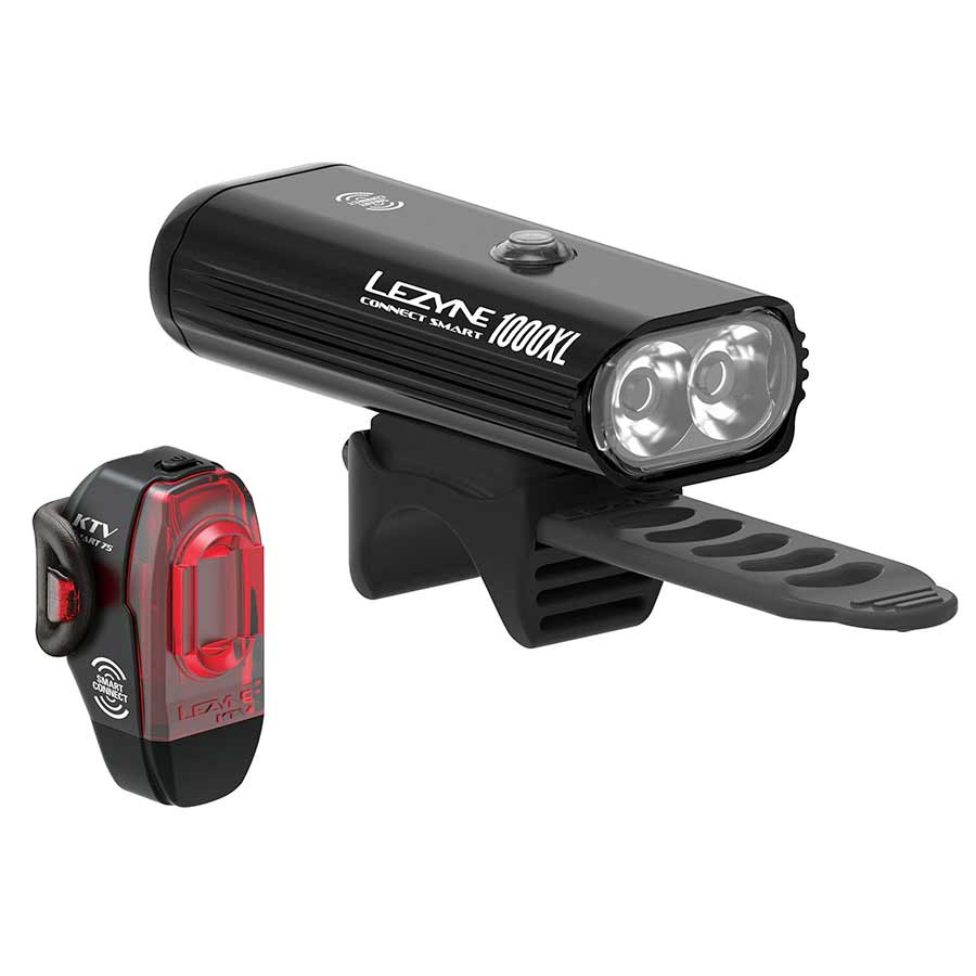 Lezyne Connect Smart 1000XL / KTV Pro Smart, Light, Set, Black