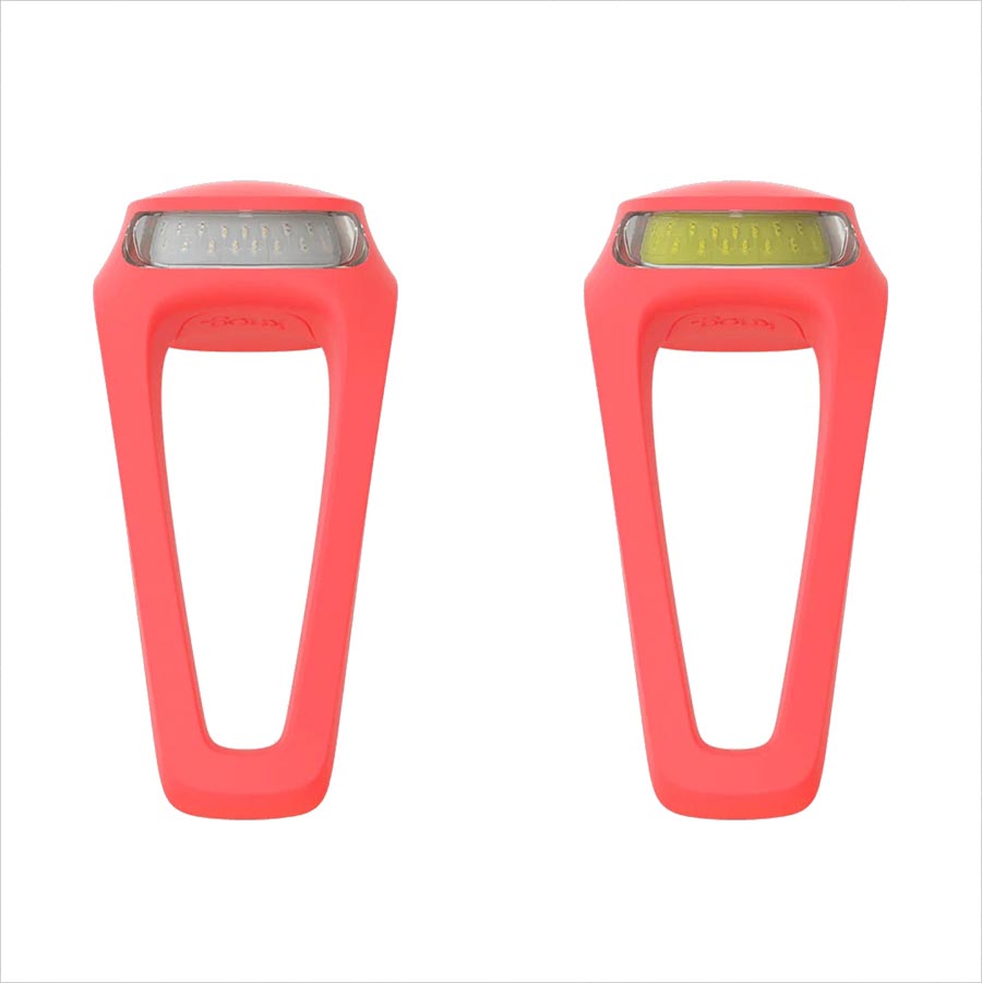 Knog Frog V3 Light, Front and Rear, Pink, Set