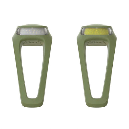 Knog Frog V3 Light, Front and Rear, Green, Set