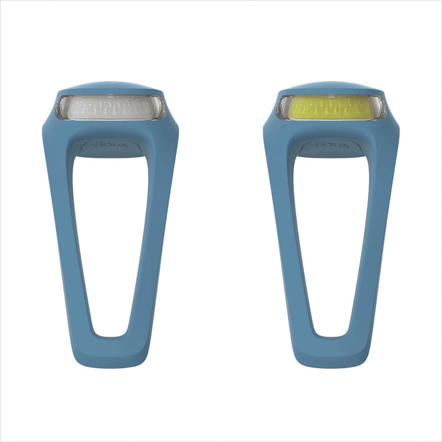 Knog Frog V3 Light, Front and Rear, Blue, Set