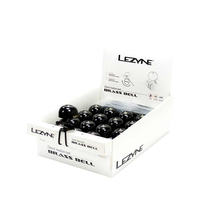 Lezyne Classic Brass Bell, Black/Black, Medium, 14pcs