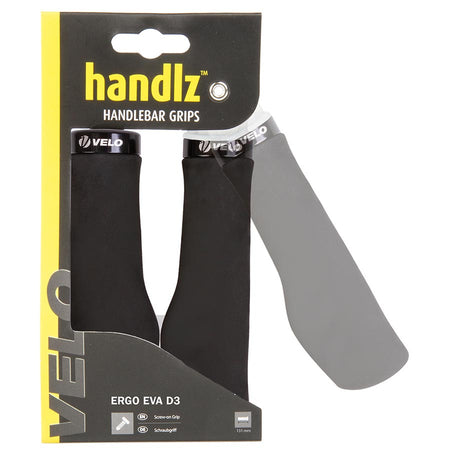 Velo, Handlz Ergo EVA D3, Grips, 131mm, Black