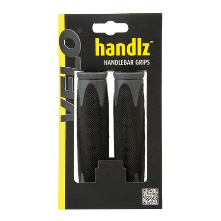 Velo, Handlz D2, Grips, 130mm, Black/Grey