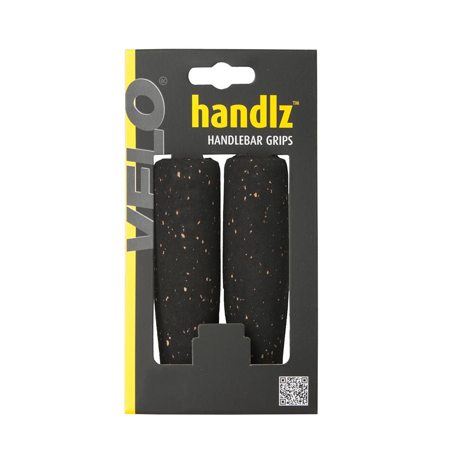 Velo, Handlz Cork, Grips, 125mm, Black