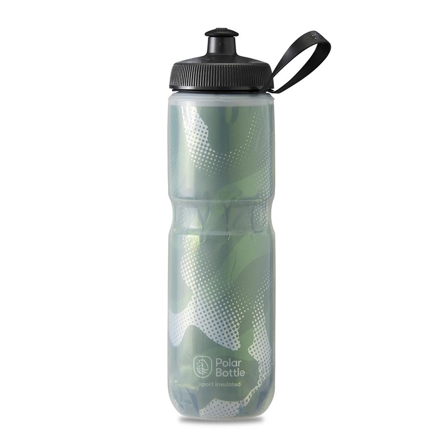 Polar Bottle Sport Insulated 24oz, Olive Green/Silver