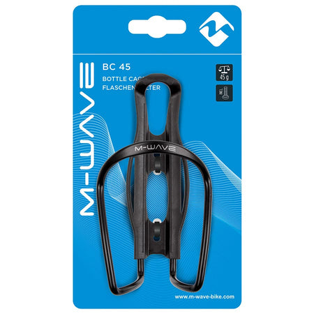 M-Wave BC 45, Bottle Cage, Aluminum, Black