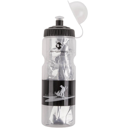 M-Wave, PBO 400, Water Bottle, 400ml / 13.5oz, Transparent Black