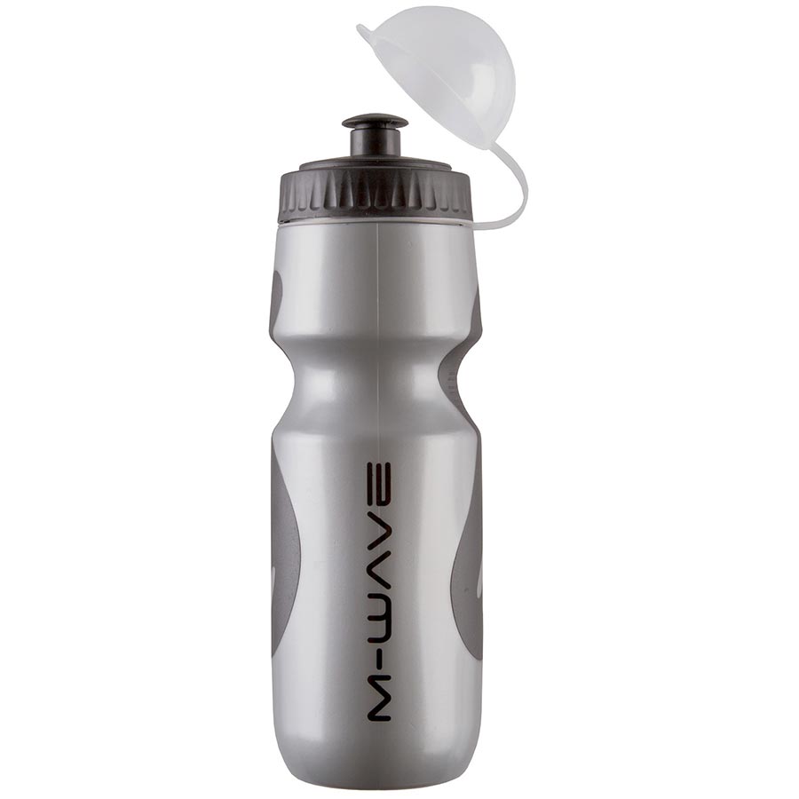 M-Wave Pro Grip, Water Bottle, 710ml / 24oz, Silver/Black