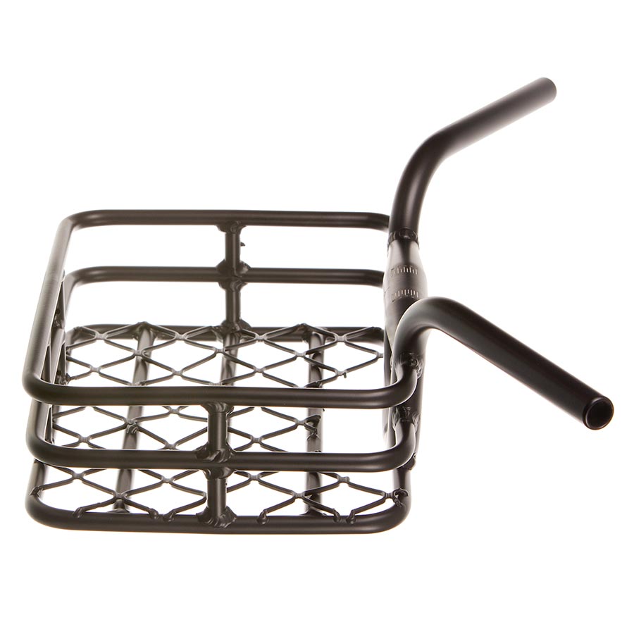EVO, Brooklyn, Integrated Basket/Handlebar, Clamp size 31.8mm/upper & 25.4mm/lower, Width: 648mm, 230 X 335m, (9''x13.1'') Black, max weight 10kg/22lbs.
