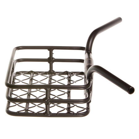 EVO, Brooklyn, Integrated Basket/Handlebar, Clamp size 31.8mm/upper & 25.4mm/lower, Width: 648mm, 230 X 335m, (9''x13.1'') Black, max weight 10kg/22lbs.