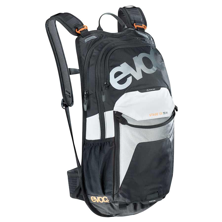 EVOC Stage 12 Backpack, Black/White/Neon Orange