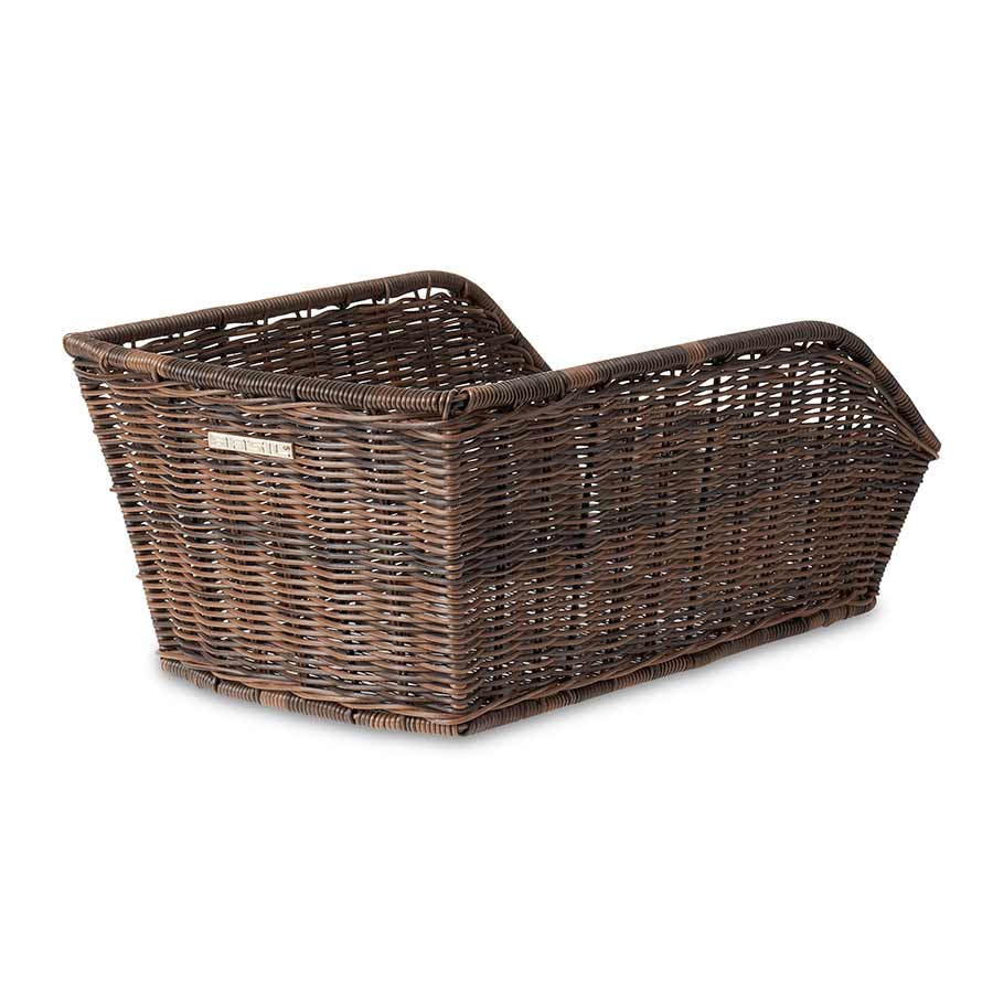 Basil Cento Rattan Rear Basket, Nature Brown