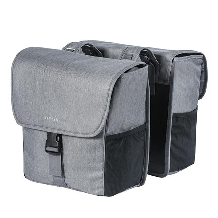 Basil Go Double Pannier, 32L, Grey