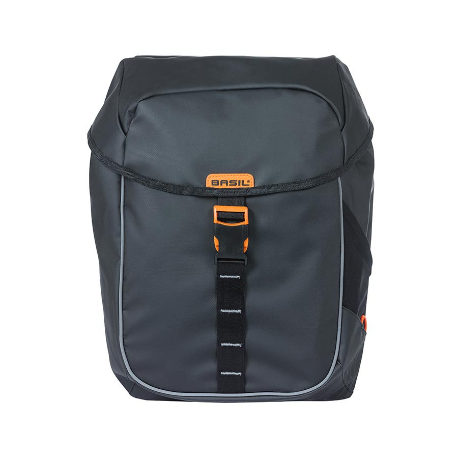 Basil, Miles MIK, Pannier, 34L, Black/Orange