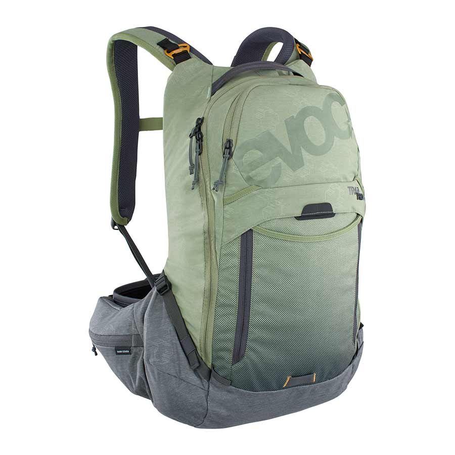 EVOC, Trail Pro 16, Protector backpack, 16L, Light Olive/Carbon Grey, SM