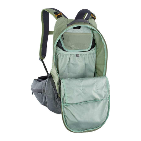 EVOC, Trail Pro 16, Protector backpack, 16L, Light Olive/Carbon Grey, SM