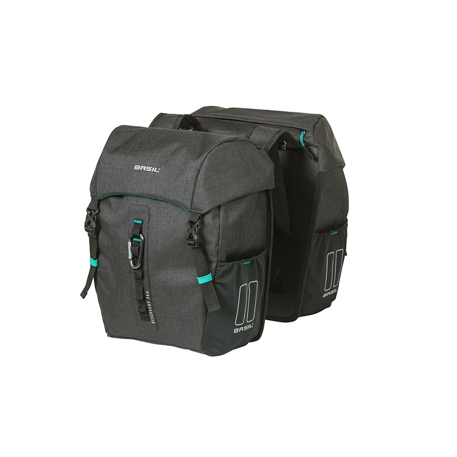 Basil Discovery 365D Double Pannier, 18L, Black