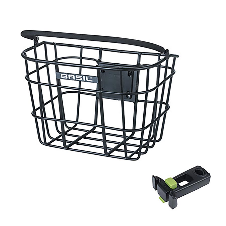 Basil Bremen Alu Front Basket BE/KF, Aluminium, Black