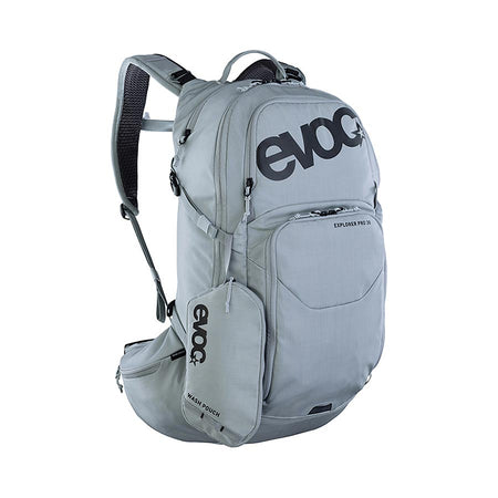 EVOC Explorer Pro 30 Backpack, Volume: 30L, Bladder: Not included, Silver