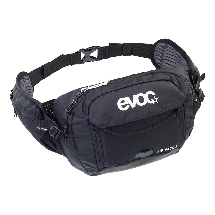 EVOC, Hip Pack 3 + 1.5L Bladder, Hip Pack, 3L, Included (1.5L), Black