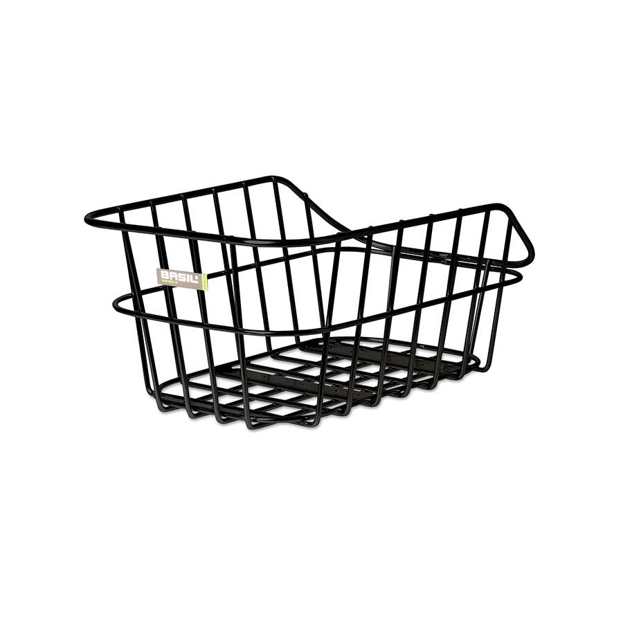 Basil Cento Alu Rear Basket, Matt Black