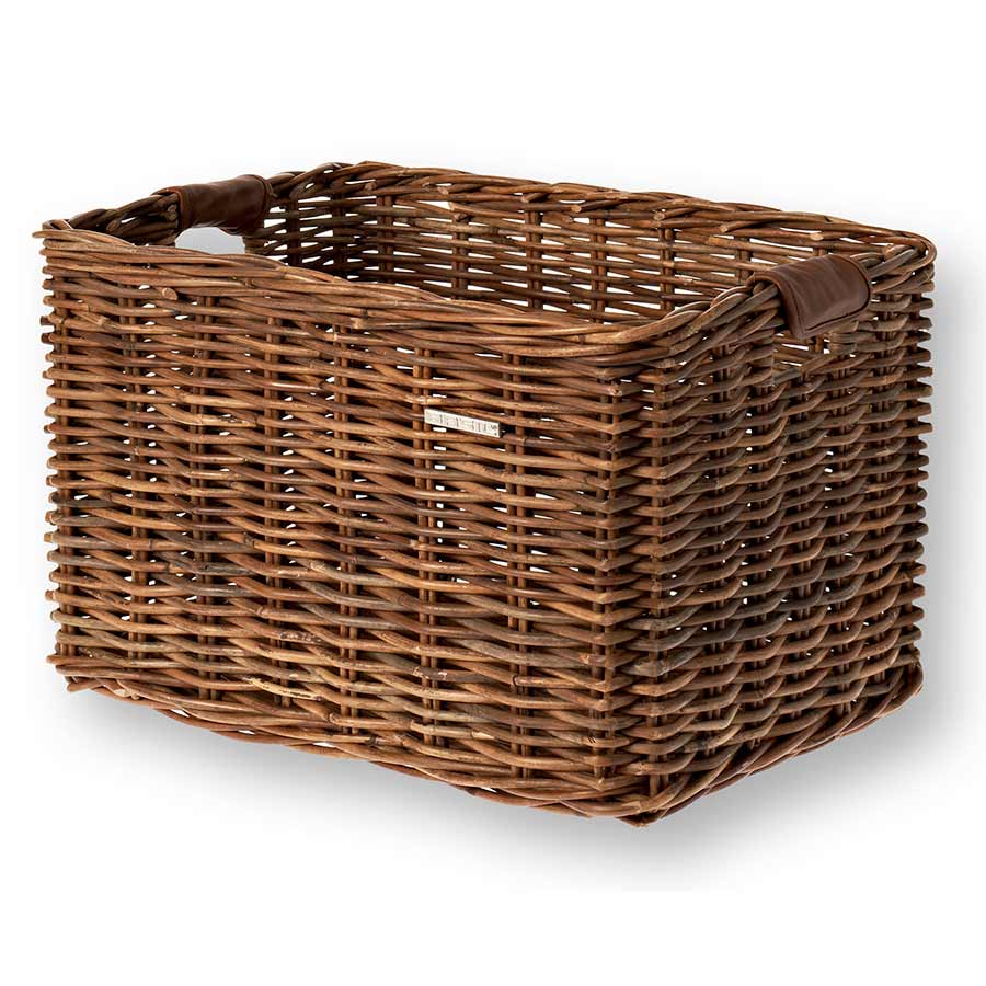 Basil Dorset Front/Rear Basket, Nature Brown