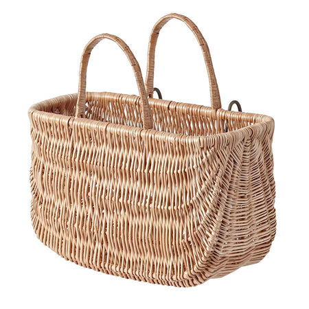 Basil Swing Front/Rear Basket, Varnished Natural