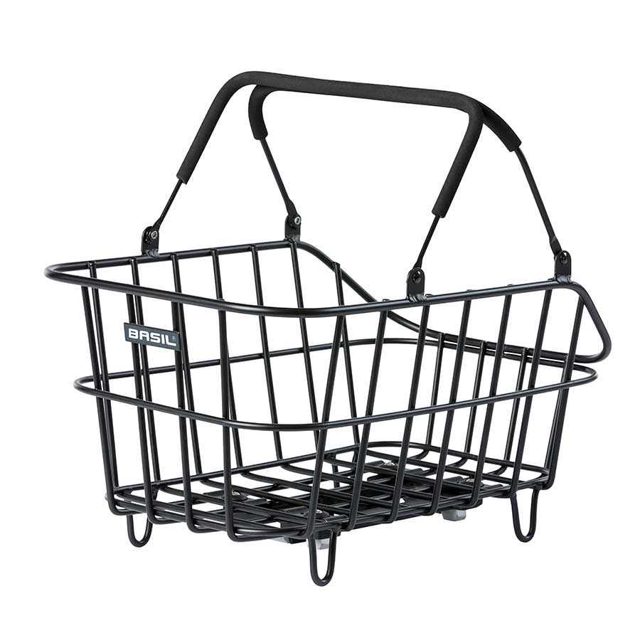 Basil Cento Alu MIK Rear Basket, Matt Black