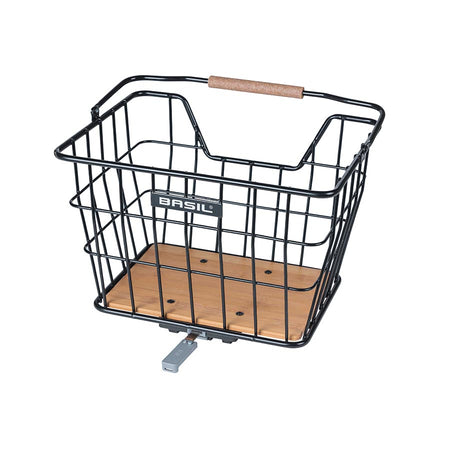 Basil Nordland MIK Front/Rear Basket, Black