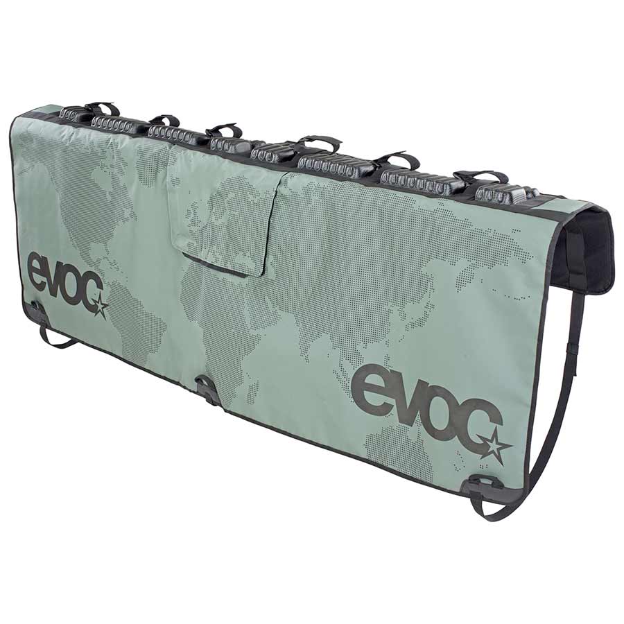 EVOC Tailgate Pad, 136cm / 53.5'' wide, for mid-sized trucks, Olive