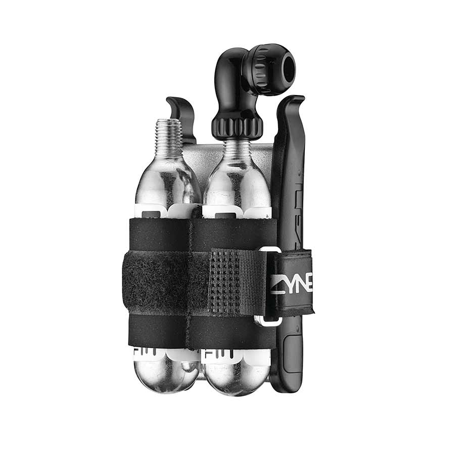 Lezyne CO2 Twin Kit, CO2 Inflator, Threaded, Presta, Schrader, 2x16g