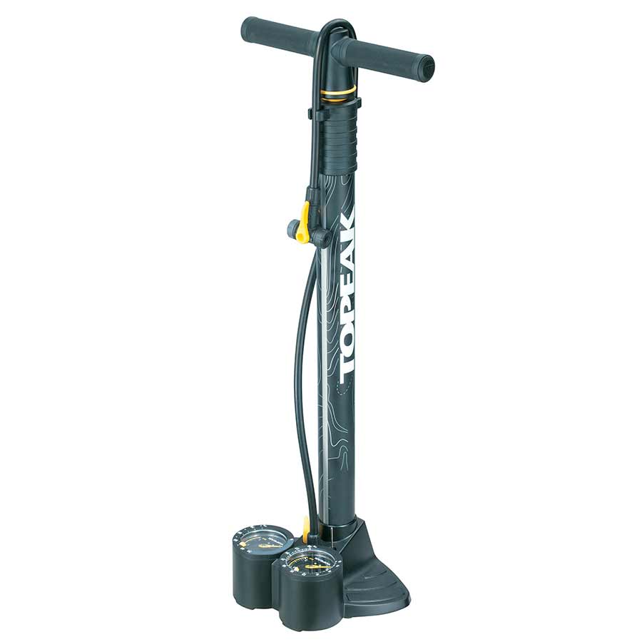 Topeak Joeblow Dualie Floor Pumps - 2 Gauges Perfect for MTBs and Fat Bikes