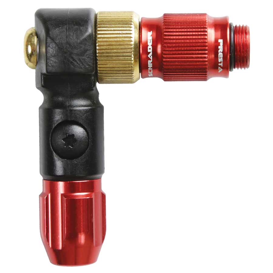 Lezyne ABS-1 Pro HP Chuck Pump, High Volume, Red