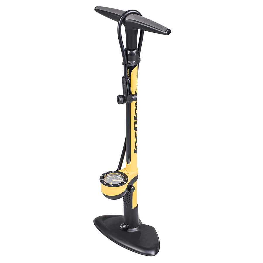 Topeak Joeblow Sport III Floor Pump, TwinHead DX, 160psi, Graduated, Yellow