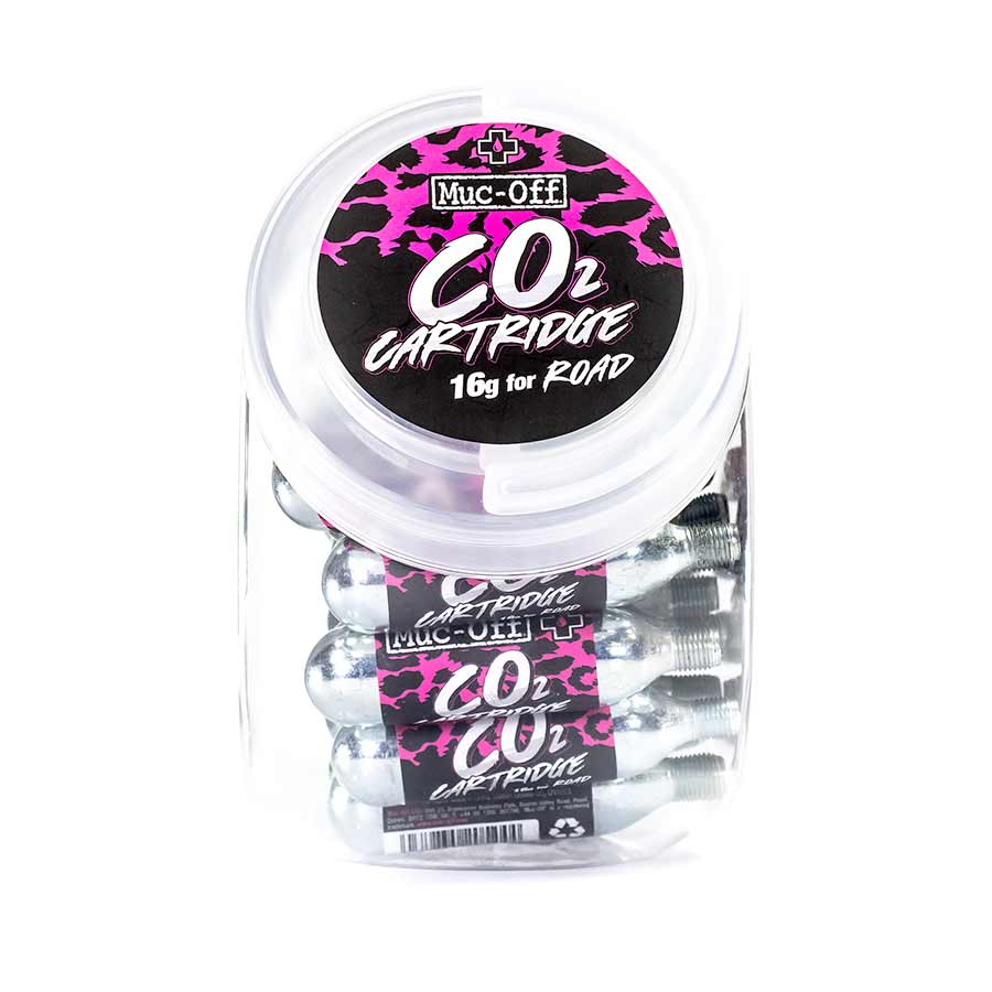 Muc-Off CO2 Refill Road Cartridges, Threaded, 40pcs