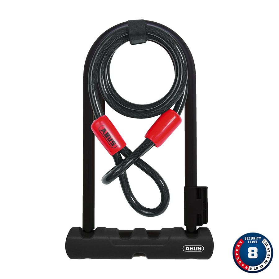 Abus Ultra 410 + Cobra Loop Lock, Black; Cable, 10mm, 120cm, 4'