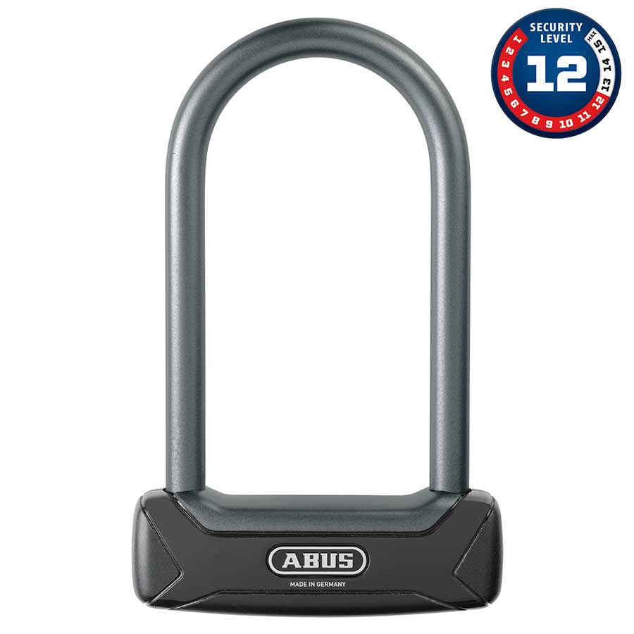 Abus Granit Plus 640 Mini & Std Lock, 150mm (12mm x 3.3'' x 5.9''), Black